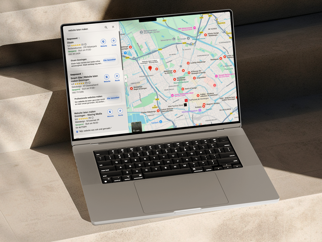 Google Maps vindbaarheid
